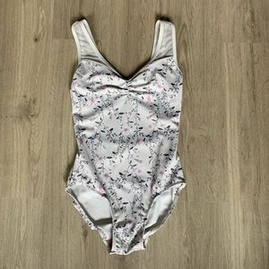Eleve Fabiola Leotard, Floral Print, Size Small